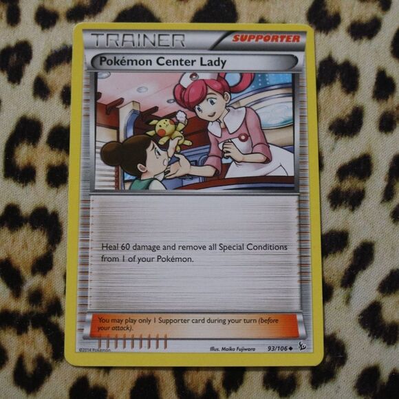 Pokemon Center Lady 93/106 Pokemon Card - Picture 1 of 1
